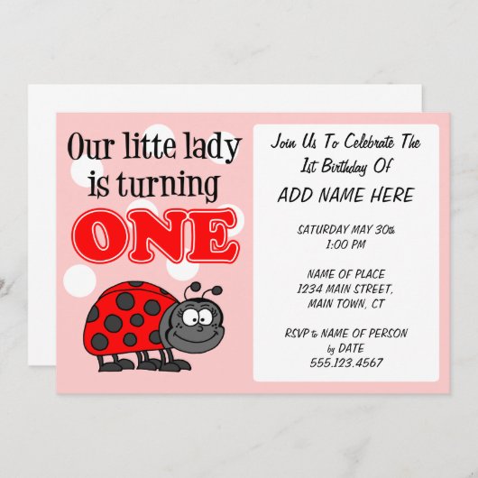 Onze kleine dame draait er één om kaart (Voorkant / Achterkant)