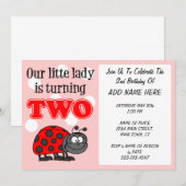 Onze kleine dame draait twee kaart (Voorkant / Achterkant)