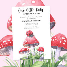 Onze Kleine Dame Is Op Weg Baby Shower Kaart