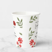 Onze kleine dame is op weg meisje baby shower papieren bekers (Links)