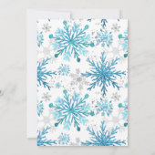 Onze kleine deer draait om een winterdag kaart (Achterkant)