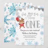 Onze kleine deer draait om een winterdag kaart (Voorkant / Achterkant)