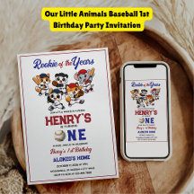 Onze Kleine Dieren Honkbal 1e Verjaardagsfeestje