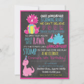 Onze kleine dinosaurus-kinderen, uitnodiging van a (Voorkant)