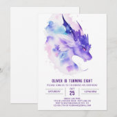 Onze kleine draak verjaardag kaart (Voorkant / Achterkant)