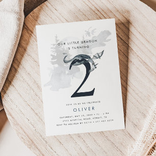 Onze kleine drakenboys 2de verjaardag kaart