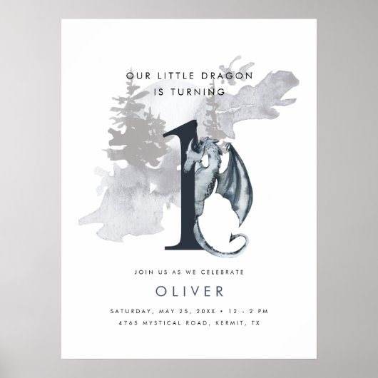 Onze kleine drakenboys van de eerste verjaardag va poster (Voorkant)