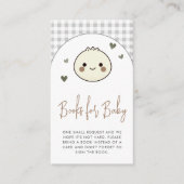 Onze Kleine Dumpling Boeken voor Baby Baby shower Informatiekaartje (Voorkant)