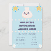 Onze kleine dumpling is bijna hier Baby shower Uit Kaart (Voorkant)