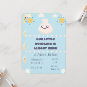 Onze kleine dumpling is bijna hier Baby shower Uit Kaart