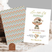 Onze kleine elf eerste verjaardag jongen kaart