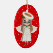 Onze kleine engel keramisch ornament (Rechts)