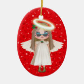 Onze kleine engel keramisch ornament (Voorkant)