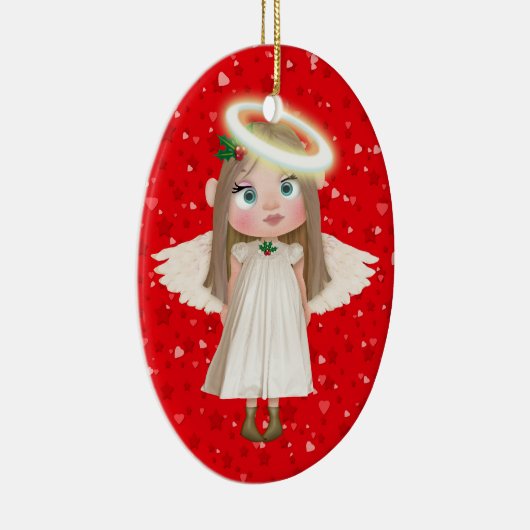 Onze kleine engel keramisch ornament (Rechts)