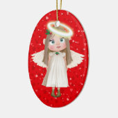 Onze kleine engel keramisch ornament (Links)