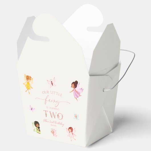 Onze kleine fee betoverd 2e verjaardagsfeest bedankdoosjes (Geopend)