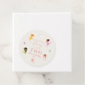 Onze kleine fee betoverd 2e verjaardagsfeest bedankjes labels (In situ)