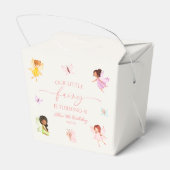 Onze kleine fee betoverde feeën verjaardagsfeestje bedankdoosjes (Achterkant)