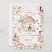 Onze kleine fee bloementuin eerste verjaardag i kaart (Voorkant)