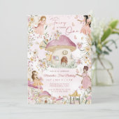 Onze kleine fee bloementuin eerste verjaardag i kaart (Staand voorkant)