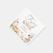 Onze kleine fee bloementuin eerste verjaardag servet (Hoek)