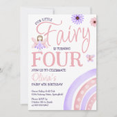 Onze kleine fee magische regenboog roze verjaardag kaart (Voorkant)