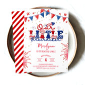 Onze kleine Firecracker 1e verjaardag Kaart