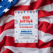 Onze kleine Firecracker 1e verjaardag Kaart