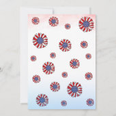 Onze kleine Firecracker 1e verjaardag Kaart (Achterkant)