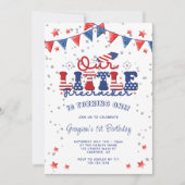 Onze Kleine Firecracker 1e Verjaardag Kaart (Voorkant)