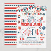 Onze Kleine Firecracker 1e Verjaardag (S&S) Kaart (Voorkant / Achterkant)