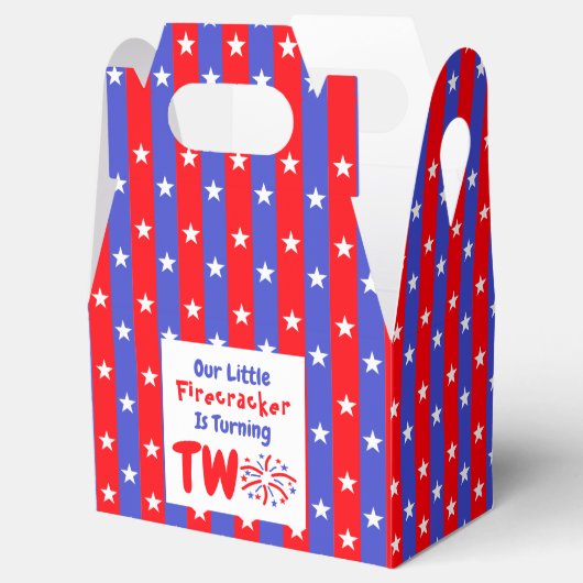 Onze kleine Firecracker 2de verjaardag Bedankdoosjes (Geopend)