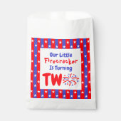 Onze kleine Firecracker 2de verjaardag Bedankzakje (Voorkant)