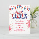 Onze kleine Firecracker 2de verjaardag Kaart (Staand voorkant)