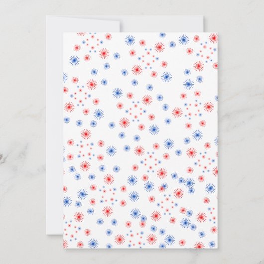 Onze kleine Firecracker boog verjaardag Kaart (Achterkant)