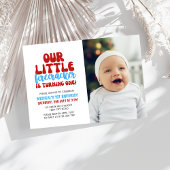 Onze kleine Firecracker draait één uitnodiging