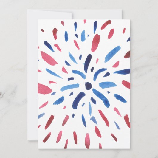 Onze kleine Firecracker op 4 juli doodt op zaterda Kaart (Achterkant)