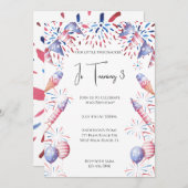 Onze kleine Firecracker op 4 juli doodt op zaterda Kaart (Voorkant / Achterkant)