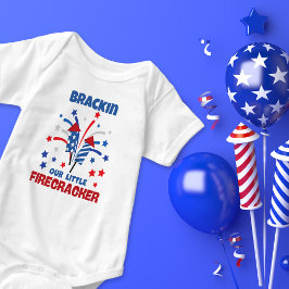 "Onze kleine Firecracker" op maat Romper