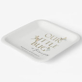 Onze kleine gouddragonvlieg elke dag papieren bordje (Gebogen)