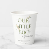 Onze kleine groene dragonvlieg elke dag papieren bekers (Voorkant)