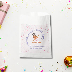 Onze Kleine Gymnast Wordt 5 Roze Verjaardag Bedankzakje