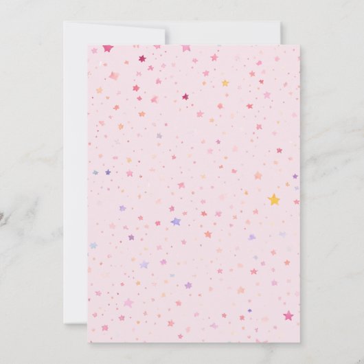 Onze kleine gymnast wordt 5 roze verjaardag kaart (Achterkant)