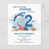 Onze Kleine Haai Verjaardag Leeftijd Aquarel Budge (Voorkant)