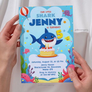 Onze Kleine Haifisch Verjaardagsfeestje Kaart