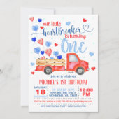 Onze kleine hartbreker draait één uitnodiging om (Voorkant)