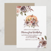 Onze kleine herfst voor de eerste keer kaart (Voorkant / Achterkant)