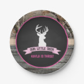 Onze kleine herten partij Bord - Meisje (Voorkant)