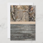 Onze kleine herten verjaardagsuitnodiging - meisje kaart (Achterkant)