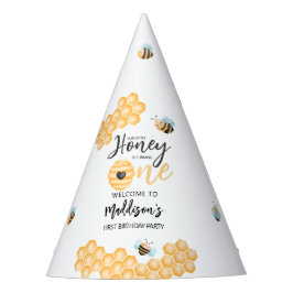 Onze kleine honing | Eerste Verjaardag Welkom Feesthoedjes